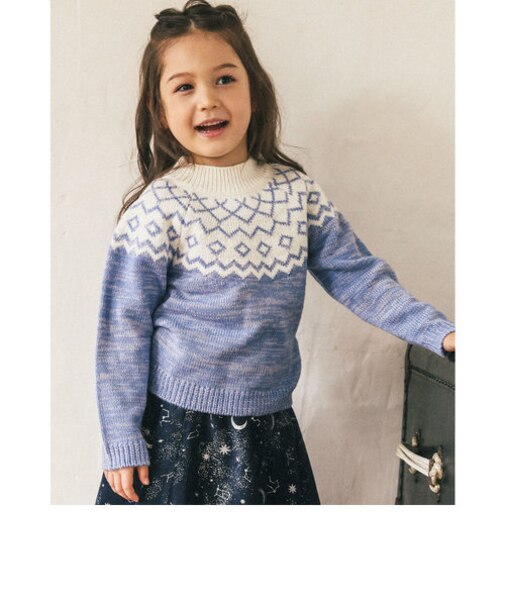 求心 ノルディック 柄 ニット  (100~150cm)