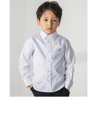 フォーマル コットン オックス ストライプ シャツ (110~130cm)