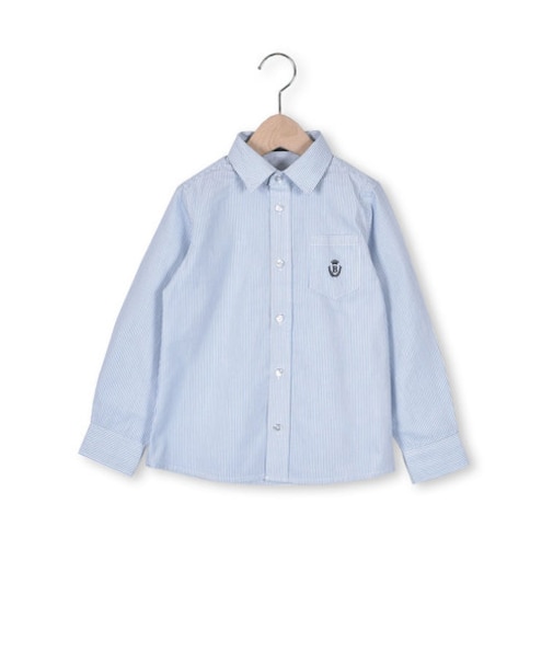 フォーマル コットン オックス ストライプ シャツ (110~130cm)