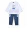 BOY パリ プリント Tシャツ パンツ  2点セット ベビー (80~90cm)