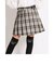 【 ニコ☆プチ 掲載 】飾り ベルト インナー パンツ 付き ラメ糸 ツイル チェック プリーツ スカパン (130~160cm)