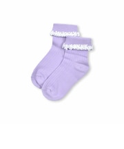 花 フラワー レース 付き 折り返し ソックス (11~24cm)
