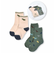くるま 恐竜 いぬ 総柄 + ワンポイント ソックス 2点 セット (13~21cm)