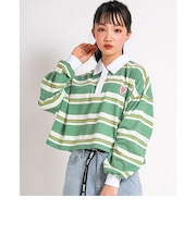 ボーダー ラガー Tシャツ (130~160cm)