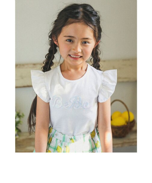 スパンコールロゴプリント Tシャツ(100~150cm)