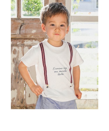 サスペンダープリントTシャツベビー(80~90cm)