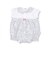 【お揃い】襟付花柄切り替え半袖ロンパースベビー(60~80cm)