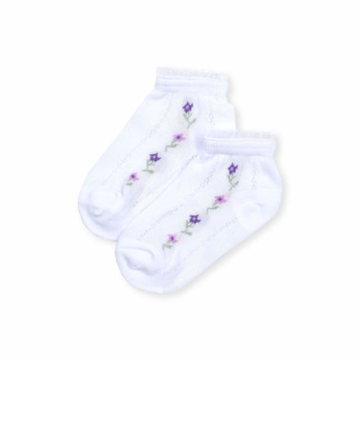 花柄チュール付きアンクルソックス(11~24cm)