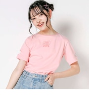 推しカラー袖ハート穴あきTシャツ(130~160cm)