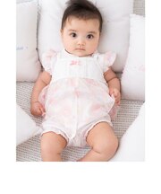 花柄チュールチュニックカバーオール(70~80cm)