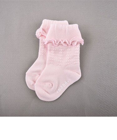 レーシー折り返しハイソックス