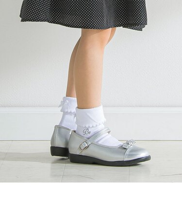 リボン付き折り返しソックス(11~24cm)