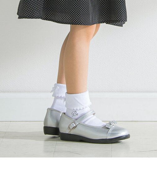 リボン付き折り返しソックス(11~24cm)