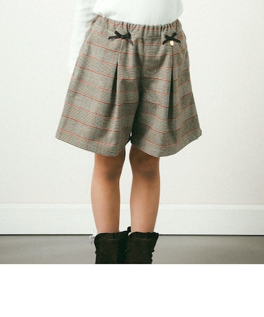 カラフルグレンチェックキュロットパンツ(100~150cm)