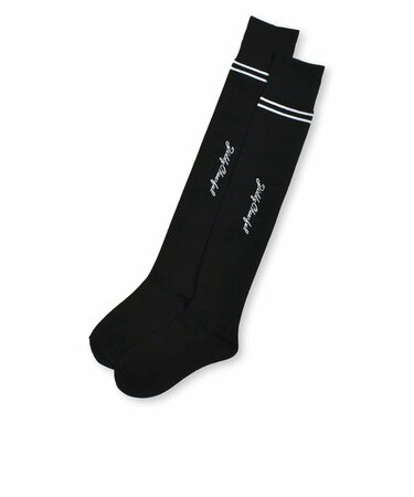 【 ニコ☆プチ 掲載 】ロゴニーハイソックス(19~24cm)