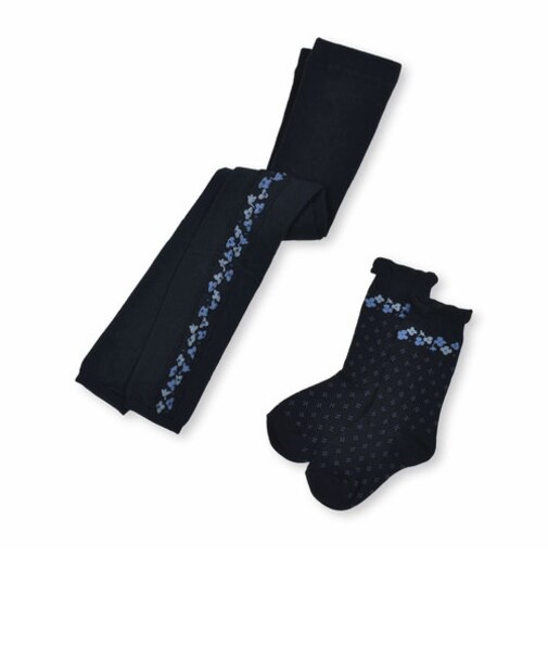 サイド花柄レギンスセット(80~140cm)