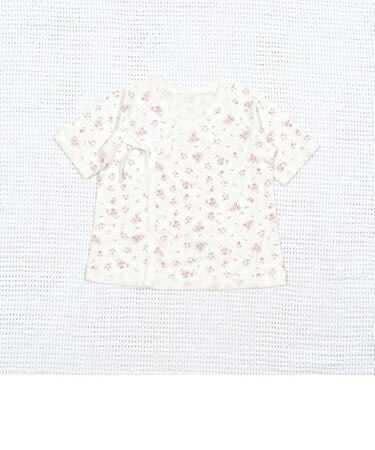 【 日本製 】コットンフライス短肌着(50~60cm)