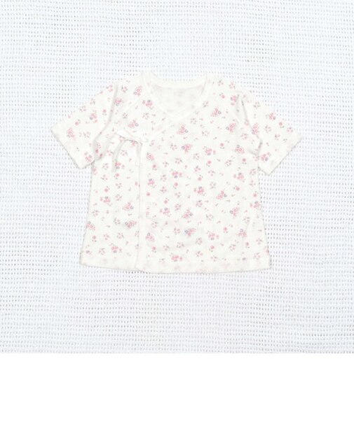 【 日本製 】コットンフライス短肌着(50~60cm)