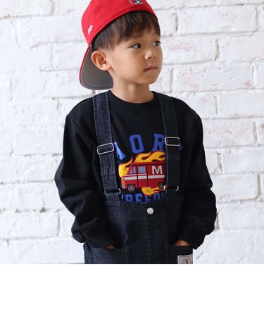 【宮城舞さん×SLAPSLIP】車ハートチューリップ立体モチーフトレーナー(80~130cm)