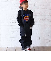 【宮城舞さん×SLAPSLIP】デニムツイルストレッチサロペット(80~120cm)