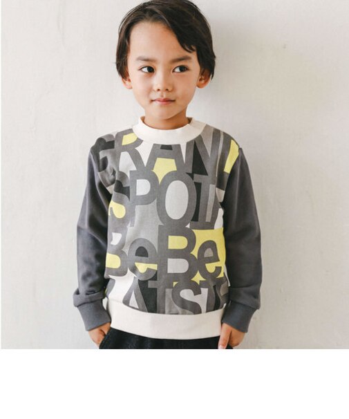 BIGロゴ配色トレーナー(80~150cm)