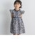 前立てデザインシック花柄ワンピース(95~150cm)