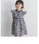 前立てデザインシック花柄ワンピース(95~150cm)