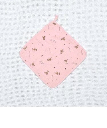 ガーゼクマプリントハンドタオル