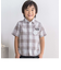 ポケット付きブロックチェックシャツ(95~150cm)