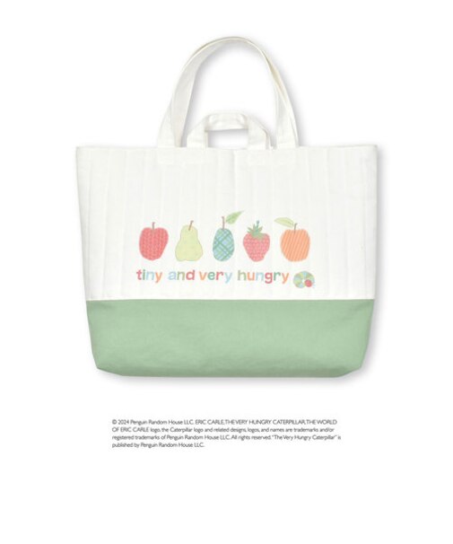 【絵本コラボ-はらぺこあおむし-】イラストプリント切り替えレッスンバッグ