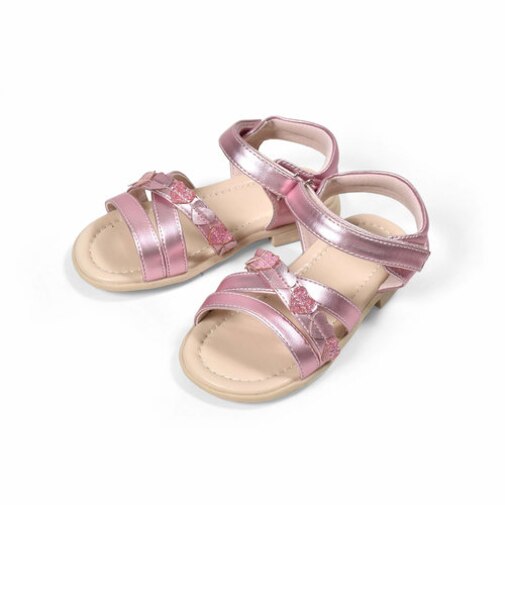 キラキラハートクロスサンダル(14~18cm)