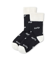 【 ニコ☆プチ 掲載 】【日本製】シャギーロゴソックス(19~24cm)