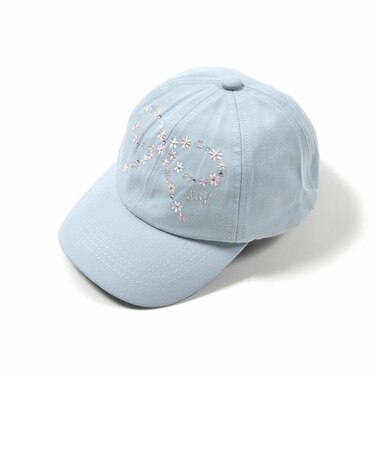 キラキラリボン刺しゅうツイルキャップ(52~54cm)