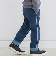 ストレッチナイロンサイドパイピングロングパンツ(90~160cm)