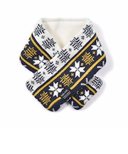 ノルディック柄ジャガードニットマフラー