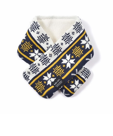 ノルディック柄ジャガードニットマフラー