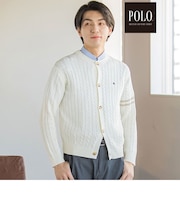 【POLO BCS(ポロ・ビーシーエス)×SLAP SLIPコラボ】【お揃い】袖ラインニットカーディガン
