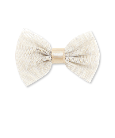 【日本製】ラメチュールリボンヘアクリップ