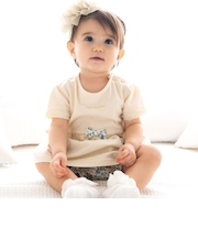 天竺Tシャツ＆花プリントブルマセット(70~90cm)