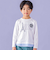 エッフェル塔レタープリントレイヤード風長袖Tシャツ(90~150cm)