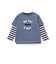 ロゴ半袖Tシャツ+マルチボーダー長袖Tシャツセット(90~150cm)