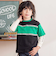 バイカラーミニ裏毛Tシャツ＋天竺ロゴプリントロンT セット(100~160cm)