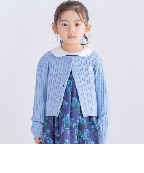 KANEKO ISAO ケーブル編み 長袖カーディガン｜ファッション