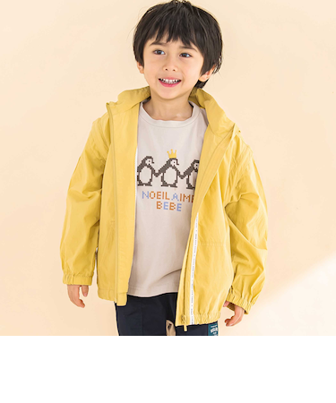 綿ワッシャー袖取り外し2WAYジャケット(90~130cm)
