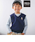 【POLO BCS(ポロ・ビーシーエス)×SLAP SLIPコラボ】【お揃い】POLO総柄プリントTシャツ+クマさん刺しゅうベスト2点セット(80~130cm)