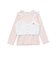 ラメニットビスチェ+テレコTシャツ2点セット(90~130cm)