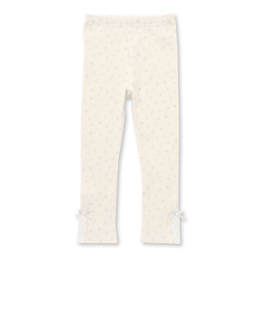 裾レースリボン付きレギンス(80~130cm)