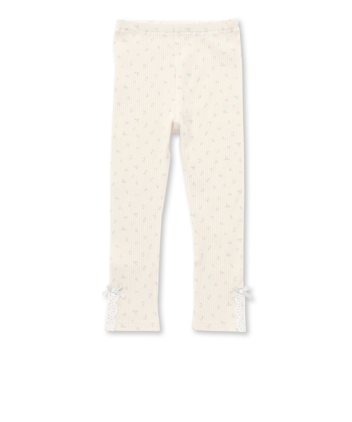 裾レースリボン付きレギンス(80~130cm)