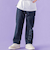 フリンジパッチロゴ入りストレッチデニムパンツ(95~160cm)