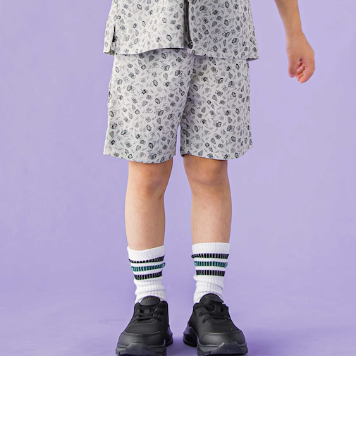 【お揃い】ボタニカル柄クライムハーフパンツ(95~150cm)